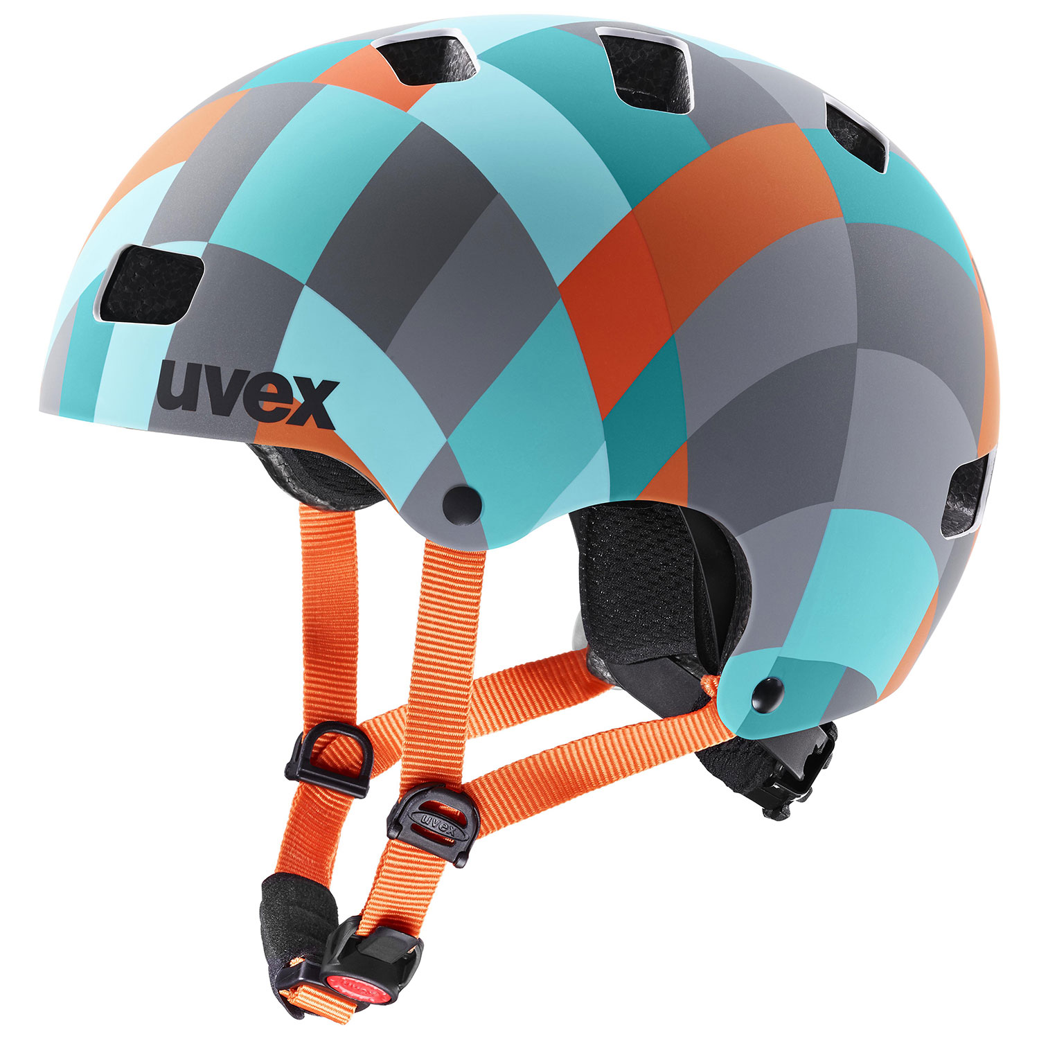helma UVEX KID 3 CC GREEN CHECKERED 2021 55-58cm