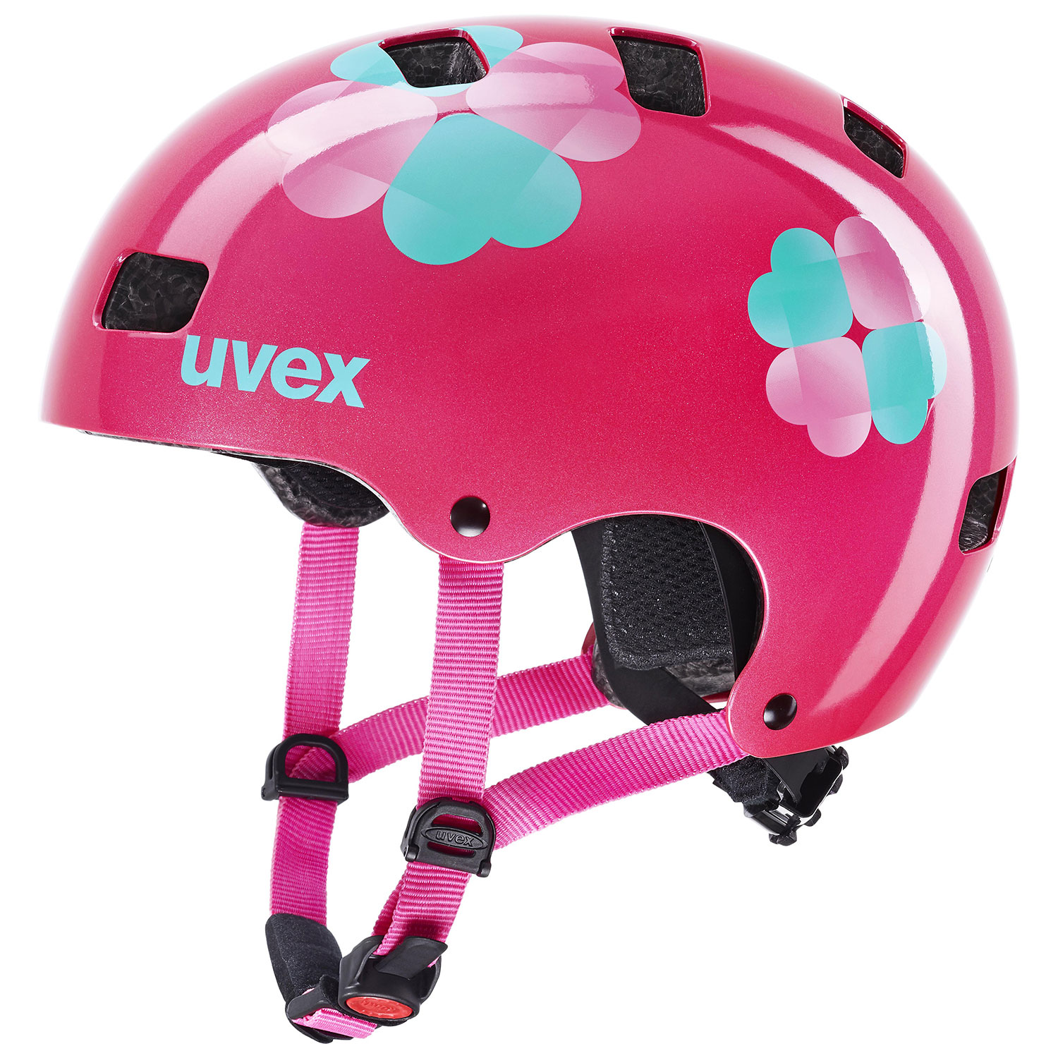helma UVEX KID 3 PINK FLOWER 2021 51-55cm