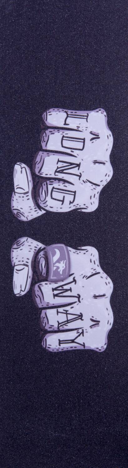 griptape Longway Printed Grey Fists